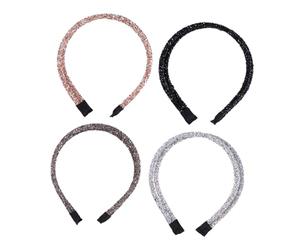 CALLARON 4piezas Accesorios De Cabello Gemas Diadema Para Mujeres Diversidad De Colores