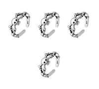 CALLARON 4piezas Anillo De Retro Ajustable Para Dedo Joyería De Moda Unisex Diseño De y Especiales