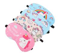 CALLARON 4piezas Antifaz Para Dormir De Unicornio Antifaces Protectores De Ojos Creativos y Agradables Piel Antifaz Prueba De Luz Para Descanso Del Mediodía