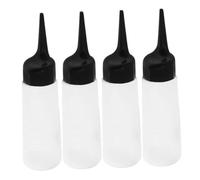 CALLARON 4piezas Bote De Champú Para Tinte y Permanente Cabello Botellas Aplicadoras De Coloración Cabello Botellas De Rellenables Para Mezclar Para Uso Salón De Peluquería