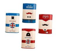 CALLARON 4piezas Estuche Multiusos De Hojalata Reciclada Caja para Cuchillas De Afeitar Contenedor De Cuchillas Desechadas