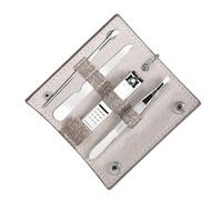 CALLARON 4piezas Kit De Cortaúñas De Inoxidable Para Cejas y Orejas Con Estuche Para