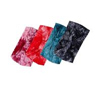 CALLARON 4piezas Pañuelo Banda Pelo Diademas Bohemias Diademas Para Yoga Anchas Anudadas Deportivas Para Mujer Para Hacer Ejercicio Gimnasio o Parque