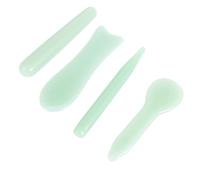 CALLARON 4piezas Raspador de Jade para Masaje Facial y Corporal Guasha para Rostro Espalda Ojos y Cuerpo Herramienta de Cuidado Piel