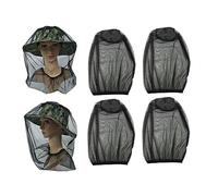 CALLARON 4piezas Sombrero De Mosquitera Gorro Gorra Unisex Pesca Sombrero De Pesca Sol Fundas Para Sombrillas Transpirables Mallas Protección Rostro Exteriores Senderismo Camping Escalada