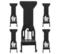 CALLARON 5 Clips para Caja Registradora General, Clip para Billetes Negro, Organizador de Divisas y Accesorio Resistente Resorte, Adecuado para Negocio y Oficina