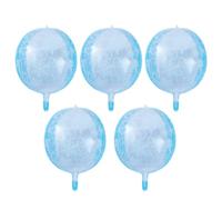 CALLARON 5 Globos de Aluminio Diseño de Copo de Nieve para Decoración de Fiesta y Cumpleaños, Material de Película de Aluminio, Tamaño 22 Pulgadas para Eventos y Photo Backdrops