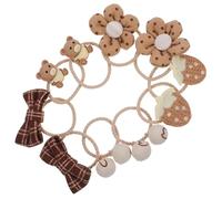 CALLARON 5 Pares Cuerda De La Cabeza Del Arco De Flores Lazos Para El Cabello Para Niña Banda Diminuto Pequeña Pequeño Mini Pinzas Para El Cabello Para Niñas Chicas Suave Tela