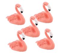 CALLARON 5 Piezas Asiento De Práctica De Uñas Modelo Flamenco Clavo Accesorio Pintar Uñas De Los Pies Soporte Para Uñas Postizas Diy Condujo Cuadro Cutícula Arte Las Manos Diva Rosa Resina