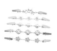 CALLARON 5 Piezas Clips Vintage para Cárdigan y Chal Broches Suéter Plateados Clips para Ropa con Diseño Chic y Accesorios para Bufandas y Cardigans Mujer