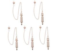 CALLARON 5 Piezas Colgante espiral espiral colgante péndulos decoración radiestesia chakra del péndulo color adornos de péndulo cadena de péndulo de metal decorativo aleación