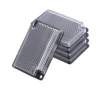 CALLARON 5 Piezas Reflector Fotoeléctrico Cuadrado Negro de Acrílico y Abs para Sensores Fotoeléctricos, Mejora de Seguridad y Versatilidad en Vehículos y Exteriores
