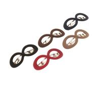 CALLARON 5 Pinzas Pelo Francesas en Forma de 8 Resorte, Agarre Seguro Antideslizante, Plástico y Metal, Ideales para Moño y Coleta, Accesorios para Mujeres y Niñas