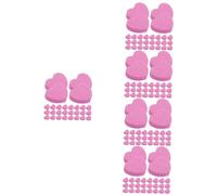CALLARON 5 Series Lima De Uñas De Manicura Esponja De Uñas Exfoliante Bloque De Limado De Uñas Bloque De Uñas De Búfer Bloque Amortiguador De Uñas Suministro De Uñas Rosa 50 Piezas X 5