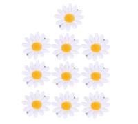 CALLARON 50 Pinzas Pelo Forma de Margarita de Tela de Color Claro para Mujer y Niñas, Buen Agarre y Fácil de Colocar, Adecuado para Regalos Elegantes y Uso Diario