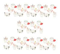CALLARON 50piezas Alfileres De De Dientes Broches De Metal Divertidos Para Ropa y Mochilas Accesorios De Moda De Cartón Para y