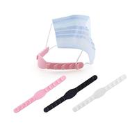 CALLARON 5piezas Banda de Silicona para Protector de Orejas Flexible Gancho Ajustable Transparente Salvaorejas de Gasa