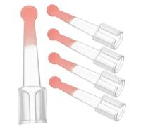 CALLARON 5piezas Cabeza de Cuchara para Oreja Transparente de PC Tapones de Repuesto para Limpieza de Oídos Accesorio para Remover Cerumen Paquete