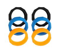 CALLARON 6 Anillos de Silicona Antideslizantes Protección Antivuelco para Micrófono, Accesorios Fáciles de Usar y Limpiar para Micrófonos de Mano