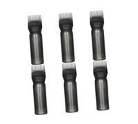 CALLARON 6 Botellas Aplicadoras De Champú Para Peluquería Pulverizador Aceite Capilar Peine Para Teñir El Cabello Peine Para Raíces Color Negro