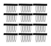 CALLARON 6 Dientes de Acero al Carbono y Tejido 60 Pinzas para Peluca Clips Fáciles de Usar para Hacer Pelucas, Ideales para Uso Personal y Barberías