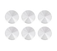 CALLARON 6 Discos Redondos de Aleación de Aluminio para Tapas de Vidrio, Adaptadores Resistentes y Delicados para Mesas de Exterior y Muebles Auxiliares