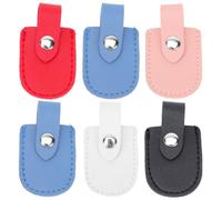 CALLARON 6 Fundas Protectoras de Pu para Tijeras de Cutícula y Alicates de Uñas, Resistentes y Duraderas, Ideales para Suministros de Salón de Uñas Color Aleatorio