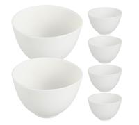 CALLARON 6 Piezas Bowls de Silicona Medianos para Mezcla de Mascarillas Faciales Recipientes Suaves y Apilables para Esteticistas Uso Profesional y Hogar Rutinas de Cuidado Piel