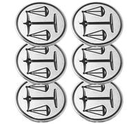 CALLARON 6 Piezas broche divertido de abogado pin de solapa del departamento de justicia broche de abogado para hombre pines Black