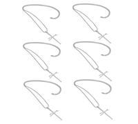 CALLARON 6 piezas Collar Grande Acero Inoxidable para Hombre Colgante Hip Hop Punk Resistente y Joyería Urbana Simple