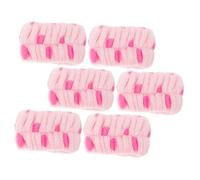 CALLARON 6 Piezas Correa De Muñeca Impermeable Pulseras De Limpieza Facial Pulseras Para El Hogar Las Mujeres Lavan Bandas Convenientes Pulseras De Spa Lavado De Muñequeras Franela
