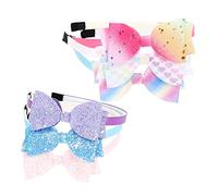 CALLARON 6 Piezas Diademas con Lentejuelas para Diademas de Moño Accesorios para Fiestas y Cosplay Diseño Adorable y Ligero