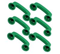 CALLARON 6 Piezas juguete auricular material didáctico fonético teléfonos de susurro para el aula leyendo telefonos pretender telefono susurrar teléfonos para leer AbS Green