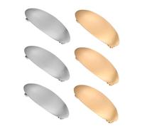 CALLARON 6 Piezas Unidades de Pasadores Ovalados de Metal Francés para Mujer Diseño Resistente y Duradero Clips para Cabello Grueso Accesorios Elegantes para Diario Especiales