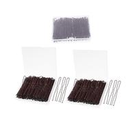 CALLARON 600 Piezas conjunto de pinzas para el cabello alfileres de palo de pelo de metal pasador de pelo francés horquillas para moños planchar Café