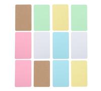 CALLARON 600 Unidades Tarjetas en Papel Artesanal Rectangular para Escribir Mensajes y Juegos Educativos, Ideales para Estudiantes en Actividades Escolares y Desplazamientos