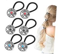 CALLARON 6piezas Banda Pelo Gomas Elásticas Alta Elasticidad Decorativas Para Cabello Grueso y Fino