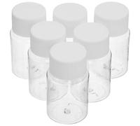 CALLARON 6piezas Botellas de Plástico Transparentes Reutilizables para Líquidos y Medicinas de Unidades de Caja Portátil para Muestras y Almacenamiento Práctico