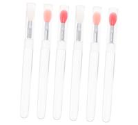 CALLARON 6Piezas Cepillos De Silicona Para Tapa De Aplicadores De Maquillaje De Silicona Para Labial y Herramientas De Portátiles
