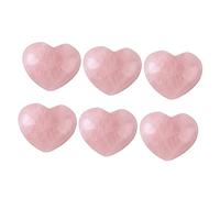 CALLARON 6Piezas Cristal Natural Para Decoración De San Valentín Chakra Energéticas Corativas