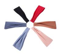CALLARON 6piezas Diadema Deportiva Elástica Para Mujer Diadema Para Sudor Para Yoga Entrenamiento y Spa