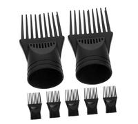CALLARON 7 Boquillas Para Secador De Pelo Difusor Peine Pequeño Accesorios Para Secador De Pelo Peine Cepillo Negro
