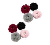 CALLARON 8 Piezas Gomillas Pelo de Mujer Gomas de Pelo Cordón Coleteros Negros Cabello Accesorios Creativos