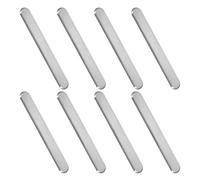 CALLARON 8 Piezas Tira de Identificación de Ciego, Tablero Táctil de Acero Inoxidable 304, Antideslizante, 28x3,5x0,55cm, Plata, para Personas Discapacidad Visual en Espacios Públicos