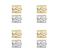 CALLARON 8piezas Anillo De Bufanda Vintage Hueca De Hebillas Para Pañuelo Plata y Accesorio Elegante Para Mujeres Cumpleaños y