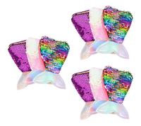 CALLARON 9piezas Bolsos Bandolera De Sirena para Niñas Monederos De Lentejuelas y Prácticos y Ajustables para Uso Diario