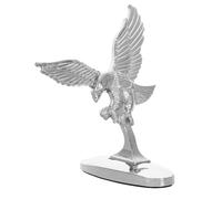 CALLARON Adorno para Capó de Coche 3D Metal Cromado, Insignia de Águila Robusta, Emblema para Accesorios Exteriores, Pegatina para Capó Delantero Compatible Varios Modelos, Decoración