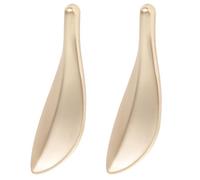 CALLARON Aleación de Zinc Tirador de Armario 2 Piezas Forma de Hoja | Acabado Suave, Agarre Cómodo, Estilo Delicado y Artístico, para Cajones y Puertas de Muebles