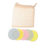 CALLARON Almohadillas Desmaquillantes Reutilizables 6 Piezas Doble Cara para Limpieza Facial Mujeres con Bolsa