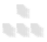 CALLARON Artefacto De Parche De Orejas Pequeño Espuma Moldeable Para Estético Etiqueta Engomada Del Parche Del Oído Correctores De Orejas Epva Transparente 30 Piezas*4